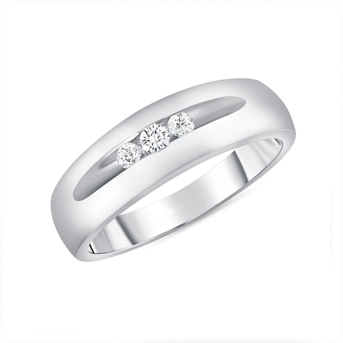 Trinity Shine Three Diamond Ring in 14K Yellow Gold