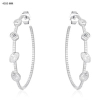 Spring Bloom Hoops Diamond Earrings in 14K Yellow Gold