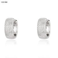 Golden Horizon Bliss Huggies Earrings in 14K Yellow Gold