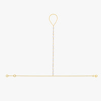 Pear Shape 17 Diamonds Chain Bracelet in 14K Gold
