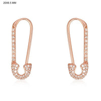Vintage Clip Hoops Diamond Earrings in 14K Yellow Gold