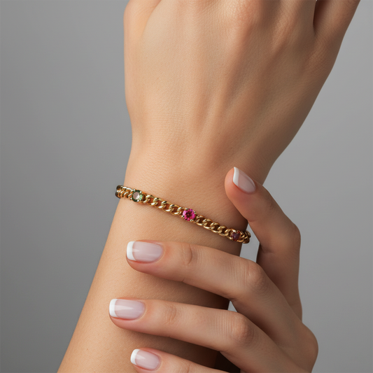 Ethereal Link Diamond Bracelet in 14K Yellow Gold