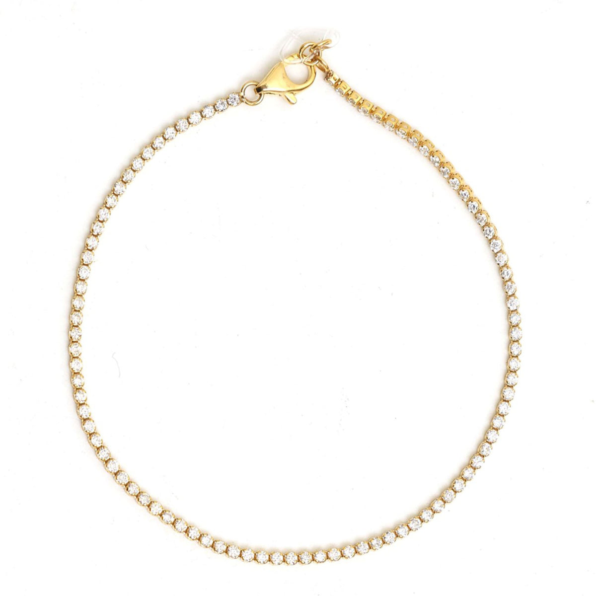 Brilliant Diamond 14K Gold Tennis Bracelet