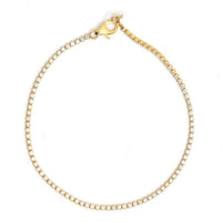 Brilliant Diamond 14K Gold Tennis Bracelet