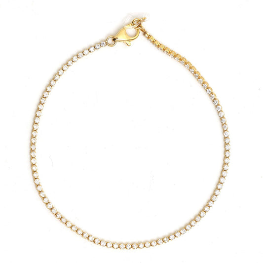 Brilliant Diamond 14K Gold Tennis Bracelet