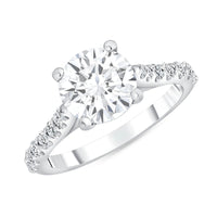 Round Brilliant Solitaire Engagement Ring in 18K Gold