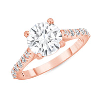 Round Brilliant Solitaire Engagement Ring in 18K Gold