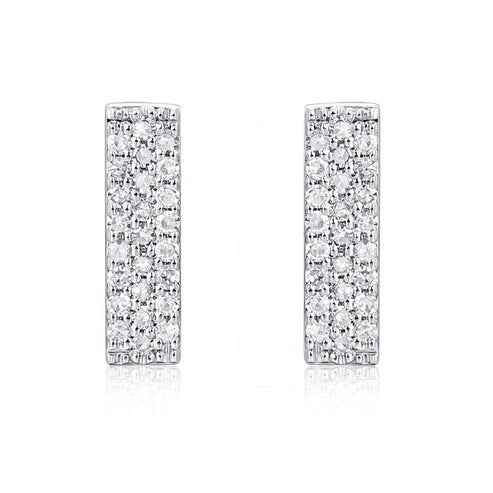 Irresistible Diamond Stud Earrings in 14K Yellow Gold