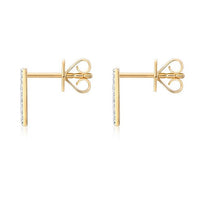 Irresistible Diamond Stud Earrings in 14K Yellow Gold