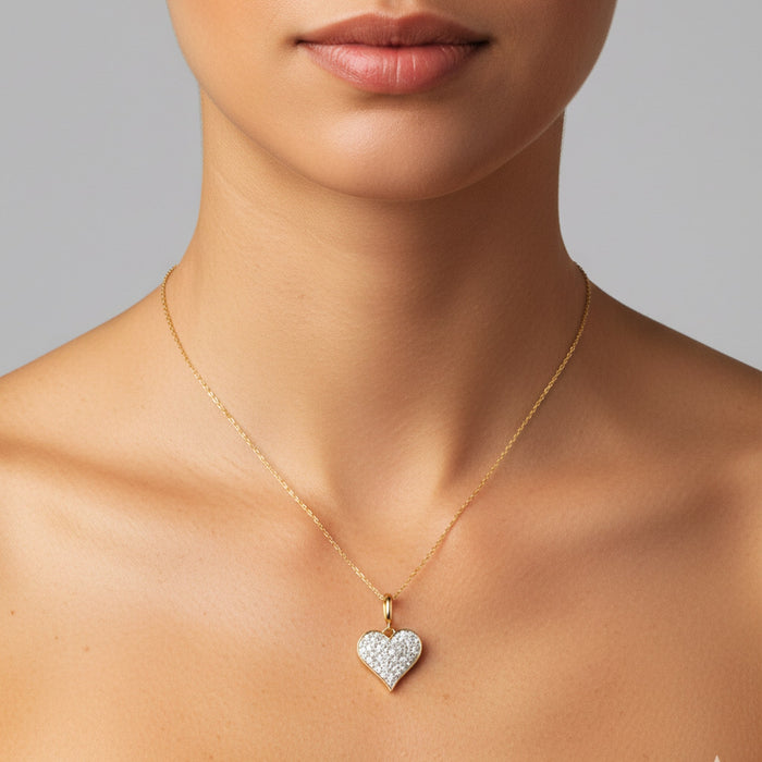 Minimal Pink Sapphire Pendant Necklace in 14K Yellow Gold