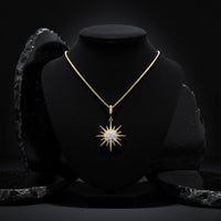 Diamond Spike Pendant Necklace in 14K Yellow Gold