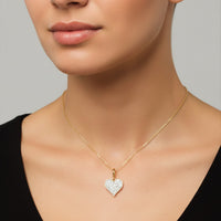 Minimal Pink Sapphire Pendant Necklace in 14K Yellow Gold