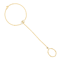 Evil Eye Diamonds 55 Diamond Hand Chain in 14K Yellow Gold