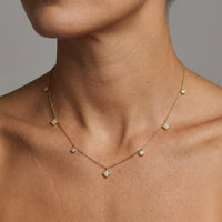 Diamond Luxe Revival Station Necklace in 14K Yellow Gold