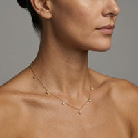 Diamond Luxe Revival Station Necklace in 14K Yellow Gold