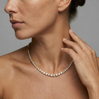 Baguette Vivid Diamond Necklace in 14K Yellow Gold