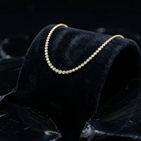 Baguette Vivid Diamond Necklace in 14K Yellow Gold