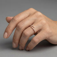 Sapphire Diamond Open Wrap Ring in 14K Yellow Gold