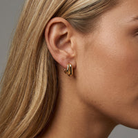 Bold Loop Statement Hoop Earrings in 14K Yellow Gold