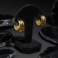 Bold Loop Statement Hoop Earrings in 14K Yellow Gold