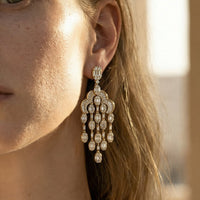 Baguette Diamonds Earrings in 18K White Gold