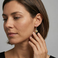 Radiant Endless Diamond Drop Earrings in 14K Yellow Gold