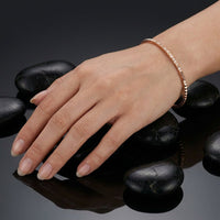 Precision Round Cut Diamonds Bracelet in 14K Gold