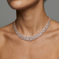 Carat Diamond Cluster Necklace in 18K Gold