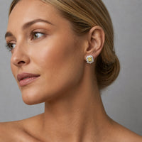 Sunflower Inspired Fancy Yellow Diamond Earrings