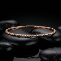 Precision Round Cut Diamonds Bracelet in 14K Gold
