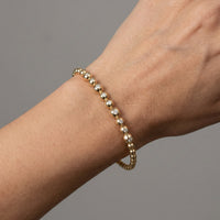 Celestial Beads Diamond Dot Bracelet in 14K Yellow Gold