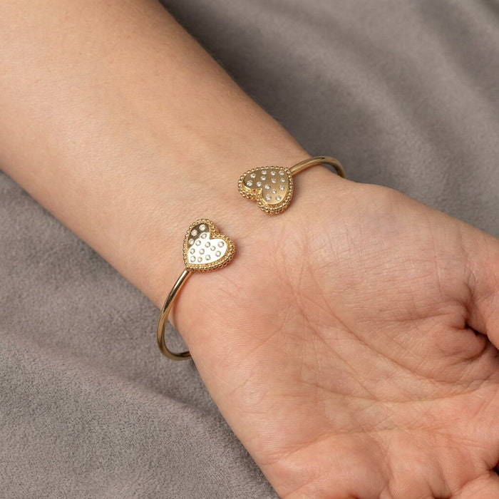 Crest Diamond Aurora Cuff Bracelet in 14K Yellow Gold