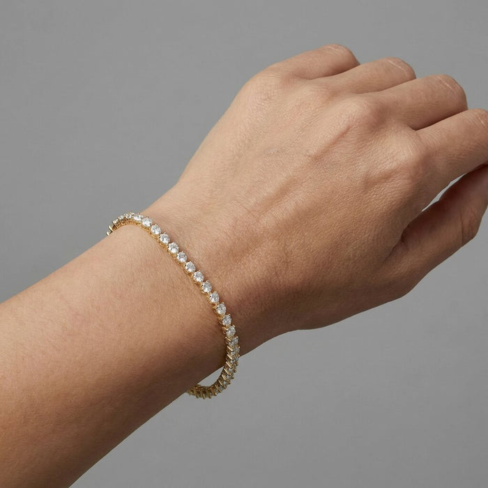 Tanzanite Brilliance Tennis Bracelet in 14K Yellow Gold