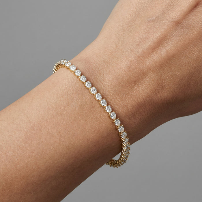 Tanzanite Brilliance Tennis Bracelet in 14K Yellow Gold