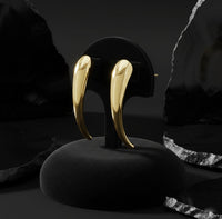 Vivid Long Drop Earrings in 14K Yellow Gold
