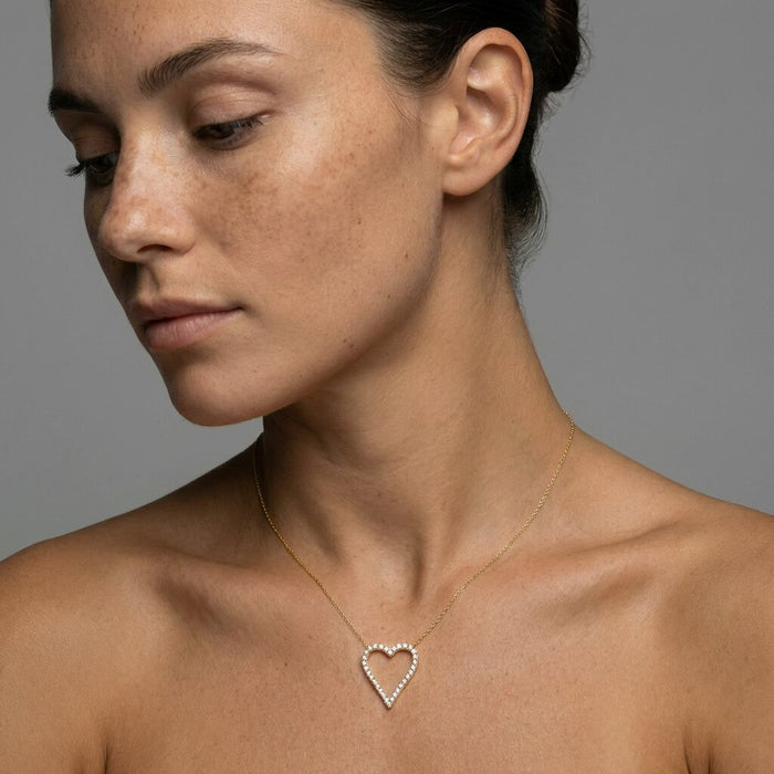 Shine Diamond Pendant Necklace in 14K Yellow Gold