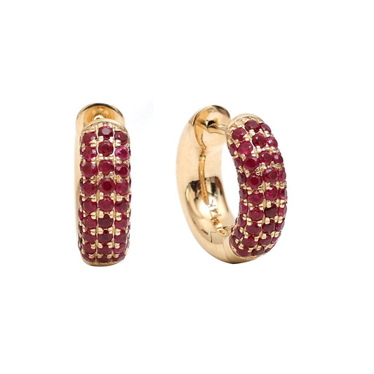 Ruby Classic 14K (18K Custom) Yellow Gold Hoop Earrings