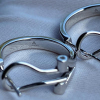 Plain Huggie Hoop Earrings in 14K Yellow Gold