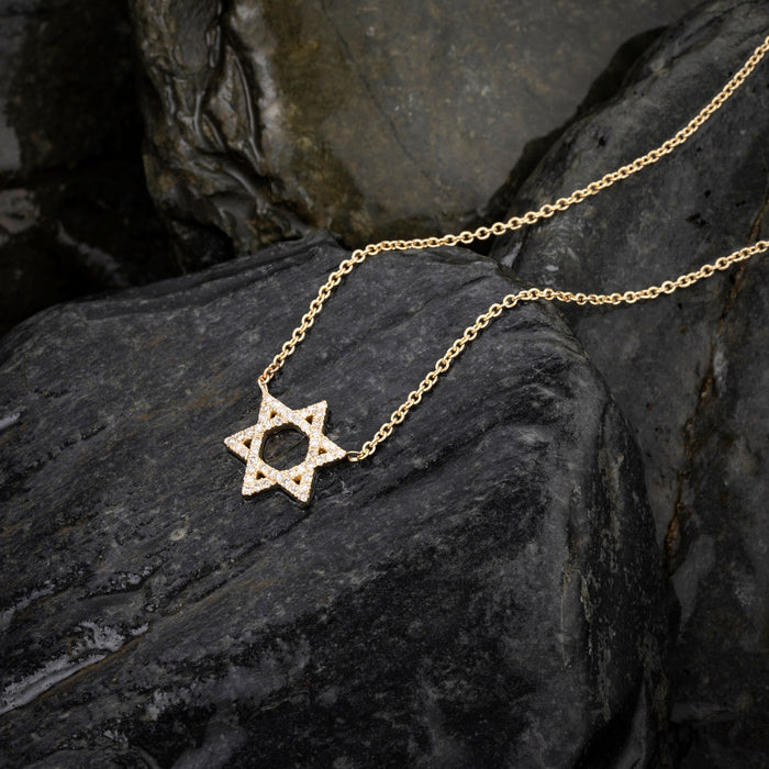 Featuring Diamond 14K Star of David Pendant Necklace