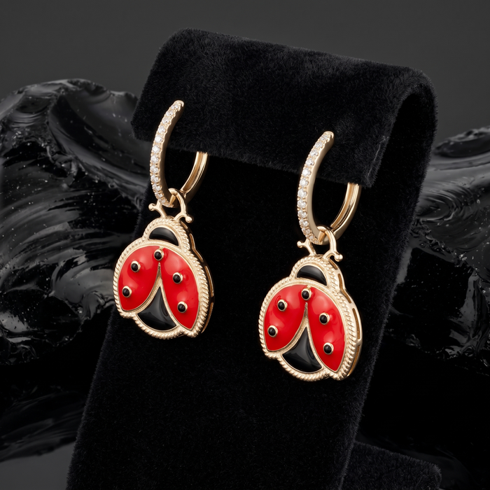 Twilight Diamond Danglers Drop Earrings in 14K Yellow Gold