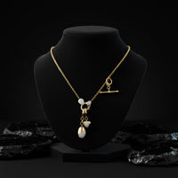 Diamond Mix Shape Pendant Necklace in 14K Yellow Gold