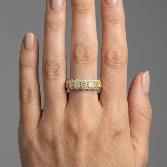 Diamond Sweet Forever Eternity Ring in 18K White Gold