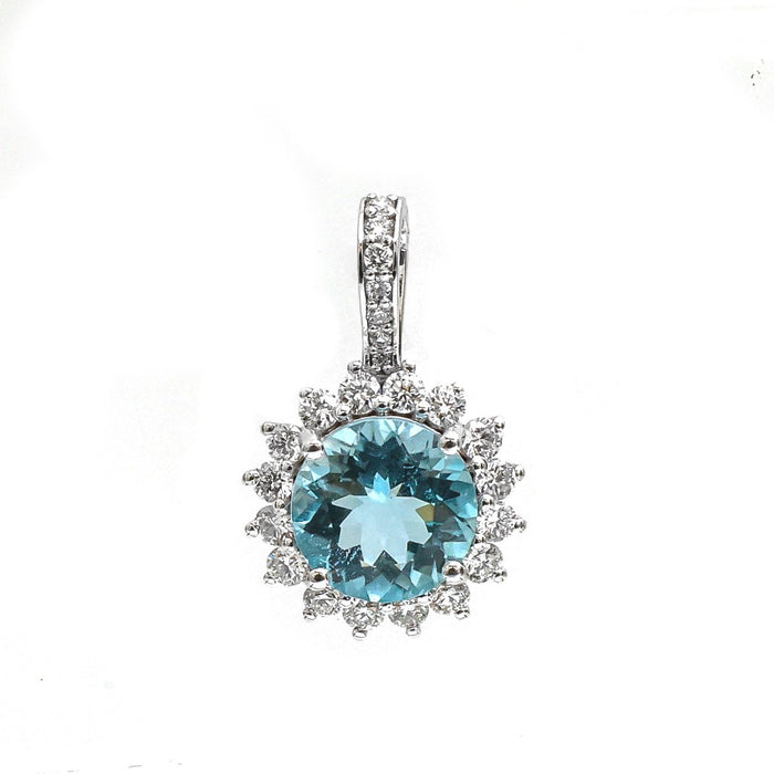 Timeless Beauty Diamond 14K (18K Custom) White Gold Pendant Necklace