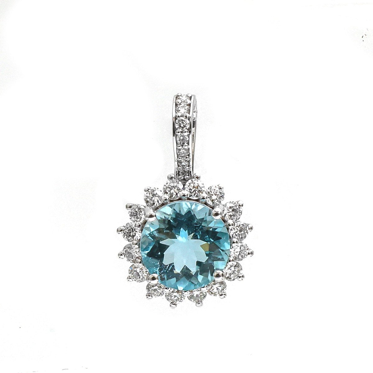 Timeless Beauty Diamond 14K (18K Custom) White Gold Pendant Necklace