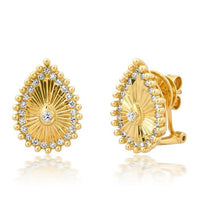 Diamond Stud Earrings in 14K Yellow Gold