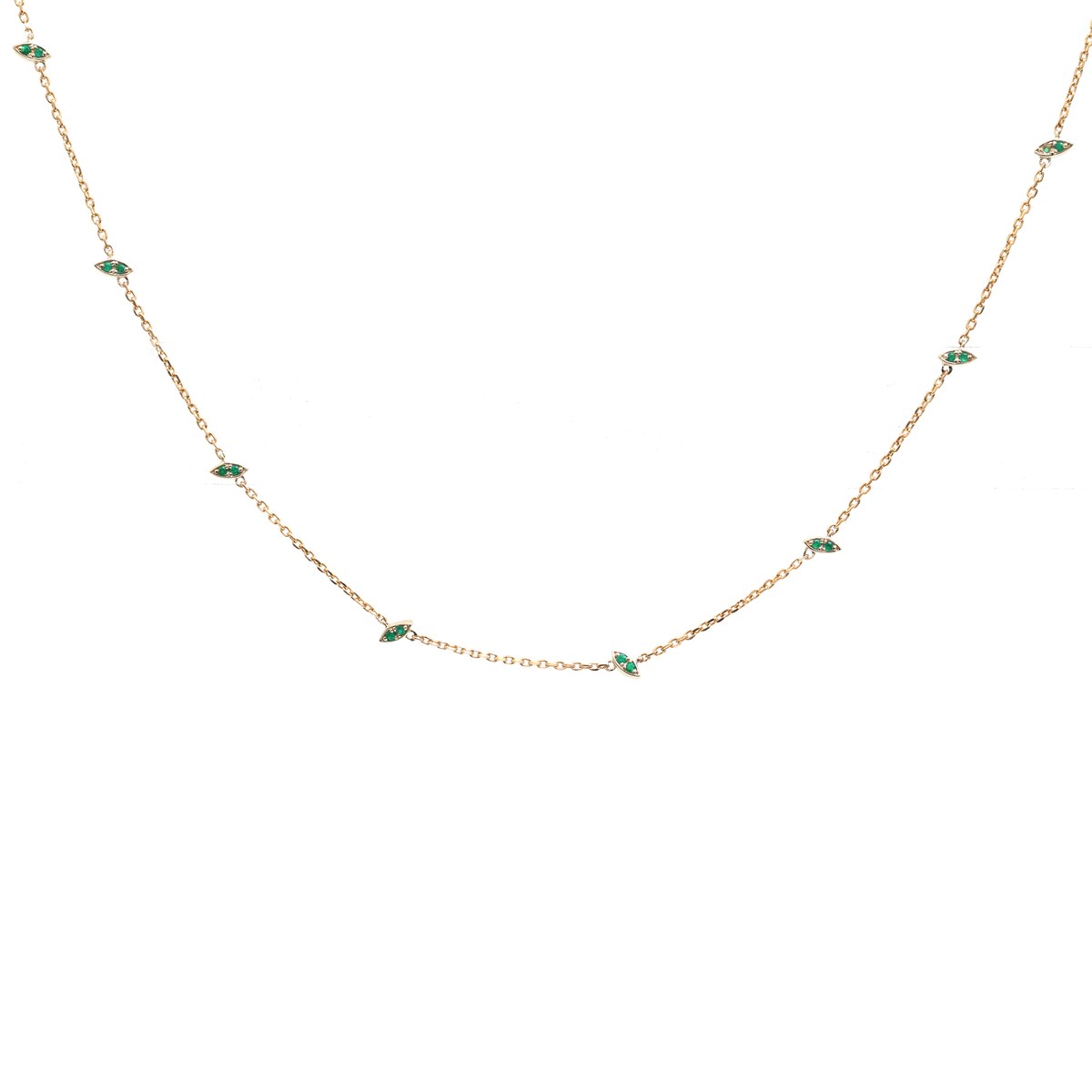 Minimal Luxury Blue Sapphire 18K White Gold Halo Necklace