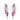 Marquise Ruby 18K White Gold Diamond Floral Drop Earrings