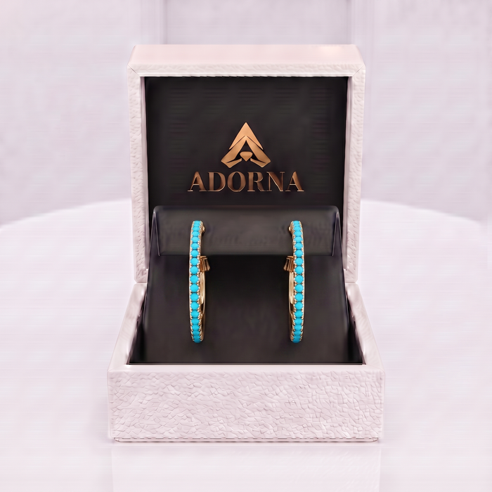 Dawn Astonishing Hoop Earrings in 14K Yellow Gold