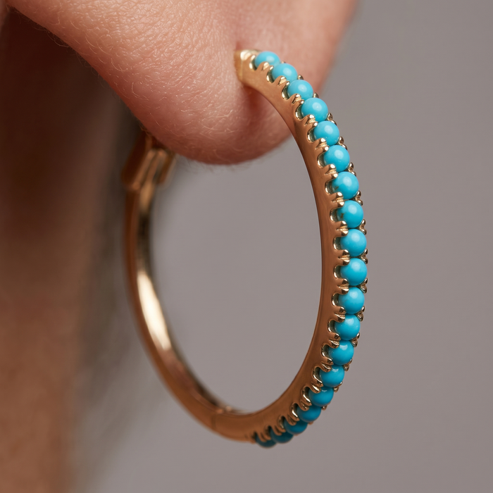 Dawn Astonishing Hoop Earrings in 14K Yellow Gold