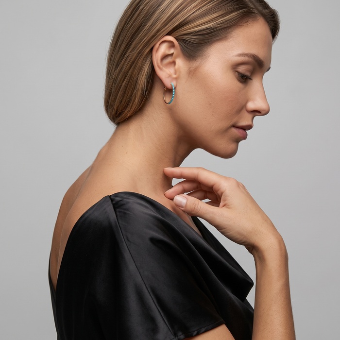 Dawn Astonishing Hoop Earrings in 14K Yellow Gold